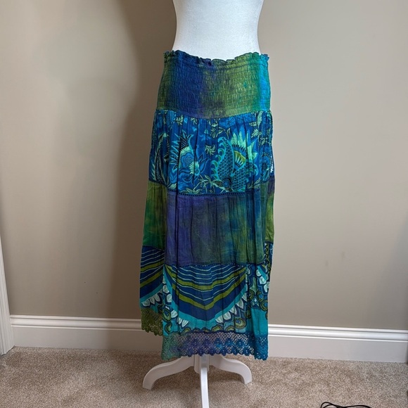 Chaudry pull on smocked skirt size small - Picture 1 of 7